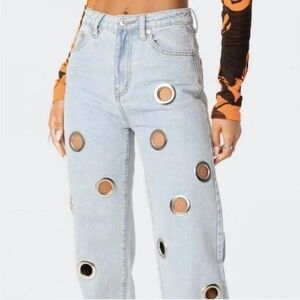 Edikted grommet jeans